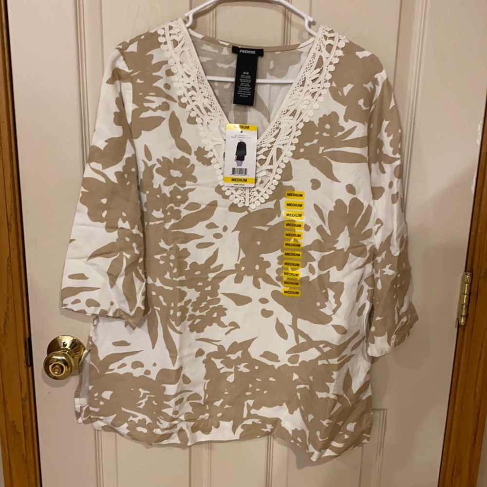 Women’s tropical floral top